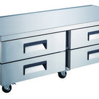 Thumbnail image #1 for Drago DRCB72 Refrigerated Chef Base, 15 cu. ft., 4 Drawers, Stainless Steel, 72.4"W