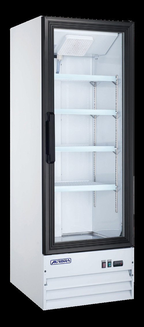Product image #5 for Omcan USA 8.5 Cu. Ft. One-Section Reach-In Glass Door Merchandiser
