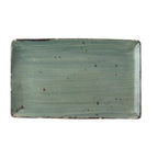 Thumbnail image #1 for Tableware Solutions USA Rustics by Continental 33RECT203-05 Rectangular China Platter, 13-1/4" x 8", Dark Green Case of 12