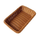 Thumbnail image #1 for Concasse MCCETR110803C Rectangular Brown Woven Fast Food Basket, 11-1/2"W x 8-1/2"D x 3-1/2"H Case of 48