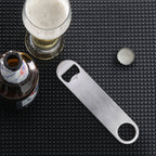Thumbnail image #2 for New Star Foodservice Inc. 48179 Flat Stainless Steel Bottle Opener, 7" Case of 120