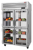 Thumbnail image #5 for Turbo Air PRO Series Two-Section Pass-Thru Reach-In Refrigerator with 4 Front and 4 Rear Glass Half Doors, 50.23 Cu. Ft.