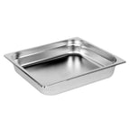 Thumbnail image #1 for Thunder Group STPA2232 2/3 Size Stainless Steel Hotel Pan, 2-1/2 in Deep, Anti-Jam, 22 Gauge Case of 12