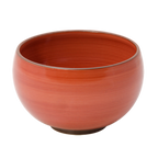 Thumbnail image #1 for Korin Inc DBR-200269 Footed Porcelain Asian Soup Bowl, 30 oz, 6-inch, Scarlet