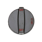 Thumbnail image #1 for AllPoints Foodservice Parts & Supplies 8016894 Oven Control Knob, Off/High/Low, 2-1/2" OD, .35"D Stem, Black with Red Lettering