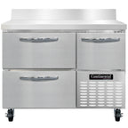 Thumbnail image #1 for Continental Refrigerator RA43NBS-D 43" Worktop Refrigerator, 1 Door/2 Drawers, Stainless Steel Top, Front & Sides
