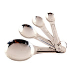 Thumbnail image #1 for AllPoints Foodservice Parts & Supplies 2801328 Aluminum Measuring Spoon Set, 4-Piece: 1/4 tsp, 1/2 tsp, 1 tsp & 1 Tbsp