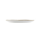 Thumbnail image #2 for CAC China Tucson TUS-614-BGE Porcelain Oval Platter, 13" x 6-1/2", Reactive Glaze, Desert Beige 1 Dozen