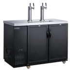 Thumbnail image #1 for Dukers Appliance Co., USA Ltd. DKB48-M2 Commercial Draft Beer Cooler, 2-Tower, Stainless Steel, 49.88"W