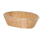Thumbnail image #1 for TableCraft Products 1176W Oval Hand-Woven Polypropylene Cord Basket, Natural, 10 x 6-1/2 x 3 in Case of 12