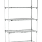 Thumbnail image #1 for Metro Super Erecta SA-2436C-86-S5 Super Adjustable Wire Stationary Starter Shelving Unit, 36"W x 24"D x 86"H, 800 lb. capacity per shelf, 2000 lb.