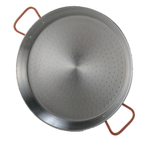 Thumbnail image #1 for Matfer Bourgeat 070528 Paella Pan, 11" Diameter, Rigid Bottom, 2 Handles, Polished Steel