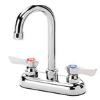 Thumbnail image #2 for Krowne Silver Series 11-400L Deck-Mount Commercial Faucet, 4" Centers, 3-1/2" Gooseneck Spout, Ceramic Valve, Low Lead
