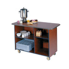 Thumbnail image #1 for Lakeside Manufacturing 68100 Enclosed Laminate Serving Cart, 2 Compartments, Adjustable Shelves, 57-1/2"W x 25-1/2"D x 36-3/4"H