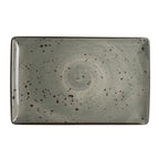 Thumbnail image #1 for Steelite Creations, Urban Smoke 7065MM300 Rectangular Melamine Serving Tray, Smoke Gray, 12" x 7.5" 1 Dozen