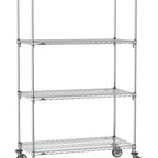 Thumbnail image #1 for Metro Super Erecta SA-2130C-80-M4 Super Adjustable Mobile Wire Shelving Unit, 30"W x 21"D x 80"H, 800 lb. capacity per shelf, 1200 lb. capacity per