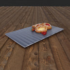 Thumbnail image #2 for G.E.T. Jewel - EGS M2012RC-LAP GN 1/1 Melamine Bakery Display Tray, Rectangular, White with Lapis, 20-7/8" x 12-3/4" x 3/4" Case of 3
