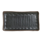 Thumbnail image #1 for Steelite International Delfin, Grey Stone 7199TM011 Rectangular Melamine Plate, Greystone, 11.125" x 5.875" 1 Dozen