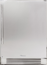 24-Inch Stainless Steel Solid Door Undercounter Refrigerator, Right-Hinged