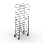 Thumbnail image #1 for Winholt Equipment SS-1212 Mobile Stainless Steel Platter Rack, 12-Platter Capacity, 12" Platters, 5" Centers