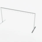 Thumbnail image #1 for Eastern Tabletop H970MSS Stainless Meat Hanger Display for 3-Tile Tables, 64-1/16"W x 19-5/8"D x 48"H