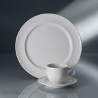 Thumbnail image #2 for 1880 Hospitality Cromwell by Oneida® W6030000500 6-1/8" Round Warm White Porcelain Saucer Case of 3 Dozen