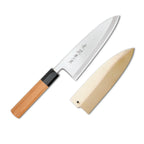 Thumbnail image #1 for Korin Inc Ginsan-ko HKR-G3DE-195 Deba Knife, 7-11/16" Single-Sided Forged Stain-Resistant Steel Blade, Japanese Yew Wood Handle