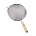 Thumbnail image #1 for TableCraft Products 92 Fine Mesh Strainer, 6-1/4" Diameter, Tinned Single Mesh, Wooden Handle Case of 12