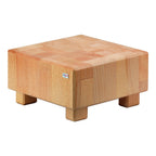 Thumbnail image #1 for G.E.T. Frilich Pure Nature 3651040 Square Beech Wood Butcher Block Riser, 8.7"W x 8.7"D x 4.7"H