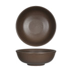 Thumbnail image #1 for Tuxton China Zion VNB-3503 Menudo Bowl, 35 oz, Round Porcelain, Matte Brown 1 Dozen