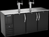 Thumbnail image #5 for Beverage-Air DDN72HC-B 72-Inch Direct Draw Draft Beer Cooler with 3-Keg Capacity and 4 Faucets