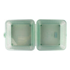 Thumbnail image #2 for Dinex DXEC-10-1-JA Reusable Square Single-Entrée Container, Polypropylene, Jade, 9 x 9 x 3-1/2 in.