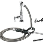 Thumbnail image #4 for Krowne Royal Series 20-203L Deck-Mount Single Pantry Pot Filler with 72-Inch Flexible Hose and Self-Closing Hook Valve