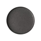 Thumbnail image #1 for Global Tableware Collective G. Benedikt GBG9Q21201 Round Porcelain Plate, 7-7/8", Granit Black