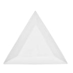 Thumbnail image #1 for CAC China Triumph TUP-16 Triangular Porcelain Plate, 10-Inch, Super White 1 Dozen