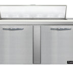 Thumbnail image #2 for Continental Refrigerator Designer Line D60N12 Refrigerated Sandwich Prep Table, 60 in, 2 Doors, 2 Sections, 12-Pan Top