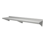 Thumbnail image #1 for ATSMFG MET MET-WS-1460 ATS MFG Wall-Mounted Stainless Steel Shelf, 60"W x 14"D, 18 Gauge, 430 Series