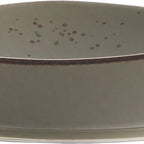 Thumbnail image #2 for International Tableware Splash™ SH-120-GS Triangular Stoneware Pasta/Salad Bowl, 10-3/8" Diameter, 32 oz, Green Smoke 1 Dozen