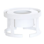 Thumbnail image #2 for Cal-Mil Juno 1344-7-15 Round Stackable White Chafer Alternative, 12.5" x 12.5" x 7"H