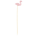 Thumbnail image #1 for TableCraft Products 11202 Flamingo Decorative Cocktail Picks, 4-1/2", Bamboo and Pinewood Case of 12