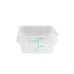Thumbnail image #1 for Thunder Group PLSFT002TL 2 Qt Square Translucent Polypropylene Food Storage Container, Container Only Case of 24