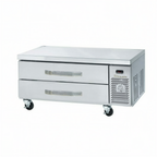 Thumbnail image #1 for Blue Air FSE LLC BACB48-HC Refrigerated Chef Base, 48"W, Side-Mounted Self-Contained Refrigeration, Stainless Steel Top, 2 Drawers