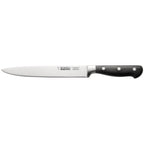 Thumbnail image #1 for CAC China Schnell® KFCV-G80 8" Forged Full-Tang Carving Knife, Ice-Tempered High-Carbon Steel Blade, Black Handle Case of 36