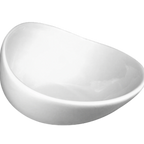 Thumbnail image #1 for International Tableware FA-418 Porcelain Sampling Bowl, 9 oz., 5" Diameter, 3-3/4" High, Free Form 1 Dozen