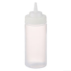 Thumbnail image #1 for AllPoints Foodservice Parts & Supplies 86842 Clear Polyethylene Squeeze Bottle, 16 oz, Wide Tip