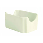Thumbnail image #1 for G.E.T. Corona, Actualite PA1101909112 Rectangular Porcelain Sugar Packet Holder, 4"L x 3"W, Rolled Edge, Bright White 1 Dozen