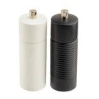 Thumbnail image #1 for TableCraft Products Cash & Carry 12857 Wood Salt & Pepper Mill Set, Black and White, 5-1/2"H, Set of 2 Case of 6