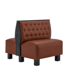Thumbnail image #1 for ATSMFG ATS AT&S-ADD-K36-BT GR7 Kevin Deuce Booth, single, 30" long x 36" high, Sewn Button-tuft back, removable sinuous spring seat with connecting