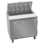 Thumbnail image #1 for Victory Refrigeration UltraSpec™ VSP36HC-10 36-Inch One-Section Sandwich Prep Table, 10-Pan Top, Self-Contained Rear-Mount Refrigeration