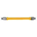 Thumbnail image #1 for Fisher 75496 Gas Connector Hose Kit, 3/4" ID x 48" L, PVC-Coated Stainless Steel, Quick Disconnect, Restraining Device